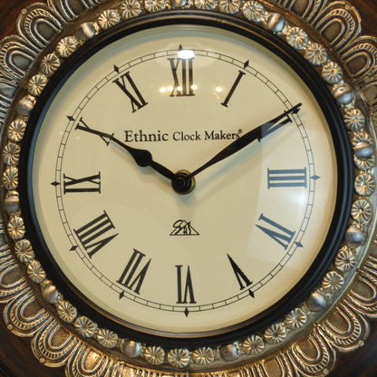 時計 壁掛け時計 掛時計 オシャレ おしゃれ ウォールクロック ウォール クロック 丸型時計 EthnicClockMakerts 306037