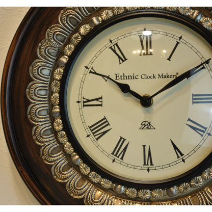 時計 壁掛け時計 掛時計 オシャレ おしゃれ ウォールクロック ウォール クロック 丸型時計 EthnicClockMakerts 306037