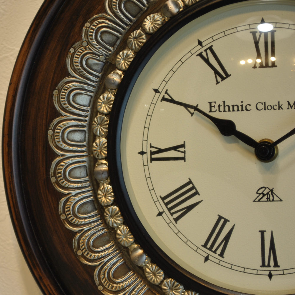 時計 壁掛け時計 掛時計 オシャレ おしゃれ ウォールクロック ウォール クロック 丸型時計 EthnicClockMakerts 306037