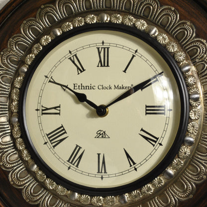 時計 壁掛け時計 掛時計 オシャレ おしゃれ ウォールクロック ウォール クロック 丸型時計 EthnicClockMakerts 306037