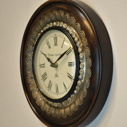 時計 壁掛け時計 掛時計 オシャレ おしゃれ ウォールクロック ウォール クロック 丸型時計 EthnicClockMakerts 306037