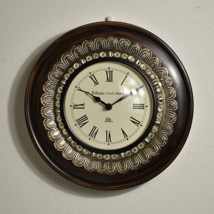 時計 壁掛け時計 掛時計 オシャレ おしゃれ ウォールクロック ウォール クロック 丸型時計 EthnicClockMakerts 306037