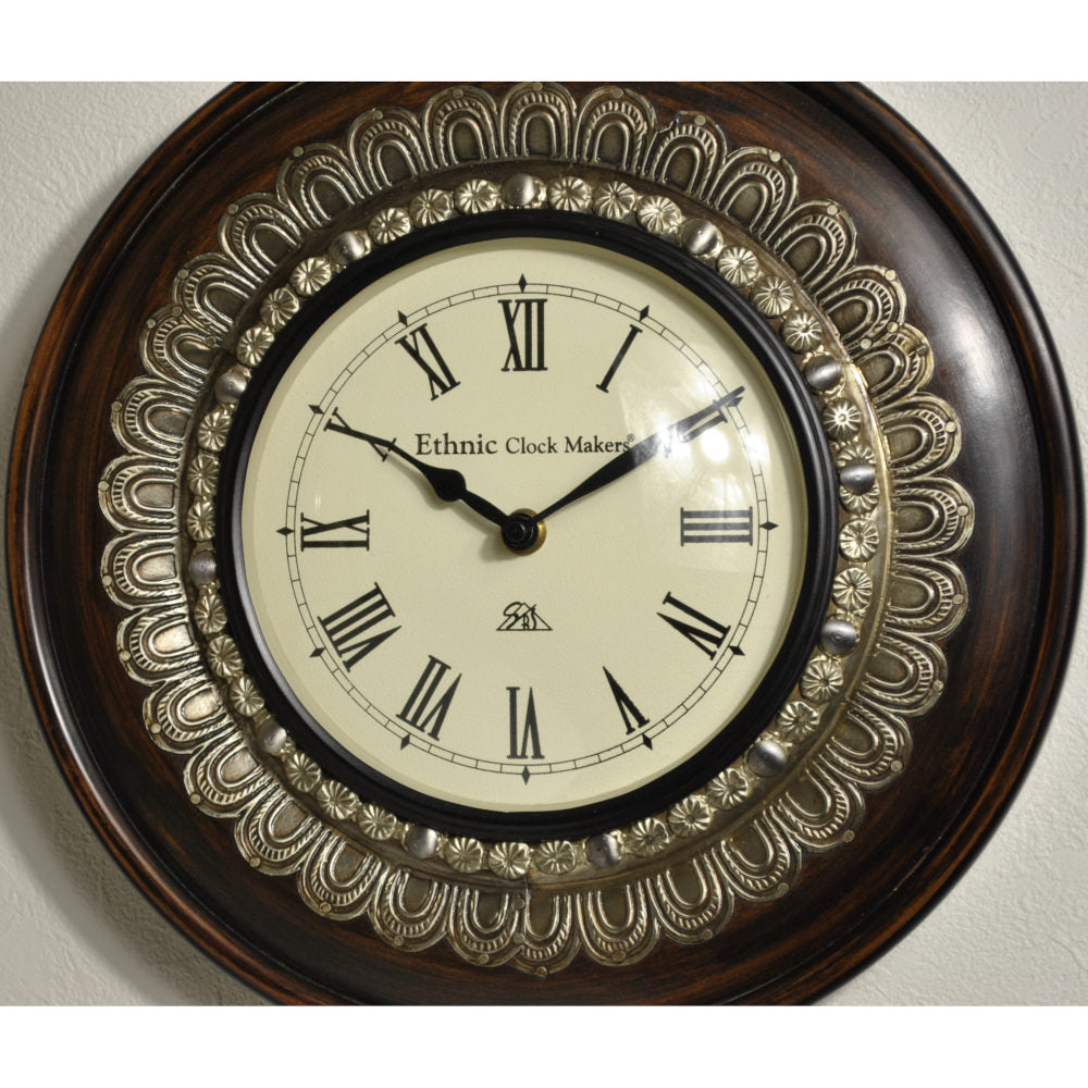 時計 壁掛け時計 掛時計 オシャレ おしゃれ ウォールクロック ウォール クロック 丸型時計 EthnicClockMakerts 306037