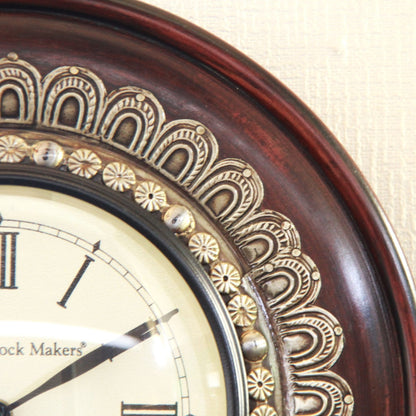 時計 壁掛け時計 掛時計 オシャレ おしゃれ ウォールクロック ウォール クロック 丸型時計 EthnicClockMakerts 306037