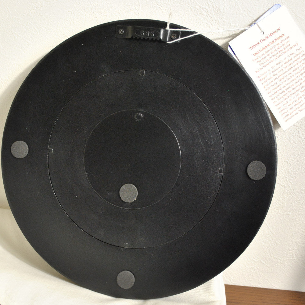 時計 壁掛け時計 掛時計 オシャレ おしゃれ ウォールクロック ウォール クロック 丸型時計 EthnicClockMakerts 306037