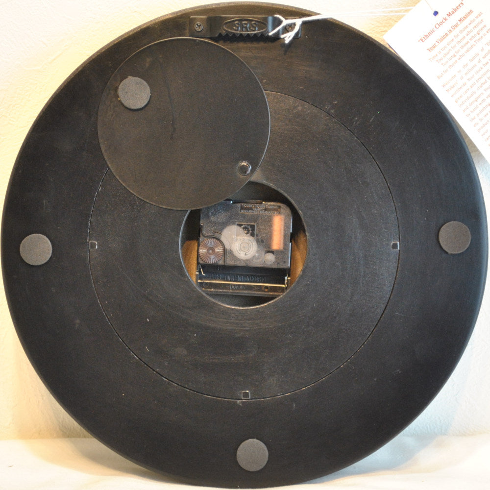 時計 壁掛け時計 掛時計 オシャレ おしゃれ ウォールクロック ウォール クロック 丸型時計 EthnicClockMakerts 306037