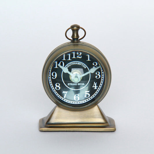 時計 球型置時計 レンズ時計 置時計 インテリア時計 真鍮製時計 インテリア雑貨 テーブルクロック アンティーク風置時計 真鍮雑貨 310002