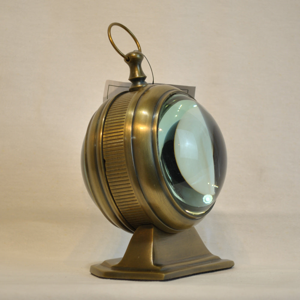 時計 球型置時計 レンズ時計 置時計 インテリア時計 真鍮製時計 インテリア雑貨 テーブルクロック アンティーク風置時計 真鍮雑貨 310002