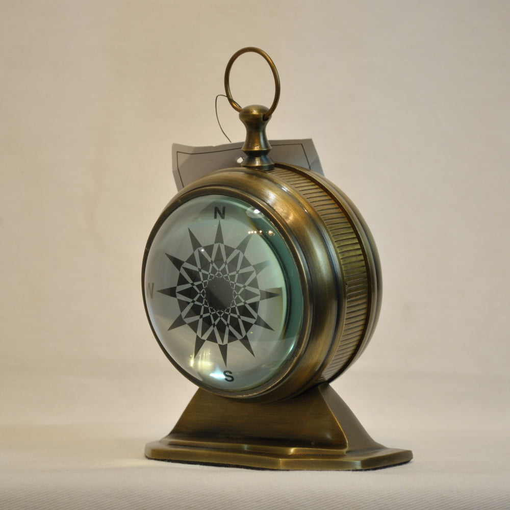 時計 球型置時計 レンズ時計 置時計 インテリア時計 真鍮製時計 インテリア雑貨 テーブルクロック アンティーク風置時計 真鍮雑貨 310002