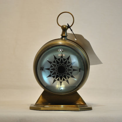 時計 球型置時計 レンズ時計 置時計 インテリア時計 真鍮製時計 インテリア雑貨 テーブルクロック アンティーク風置時計 真鍮雑貨 310002