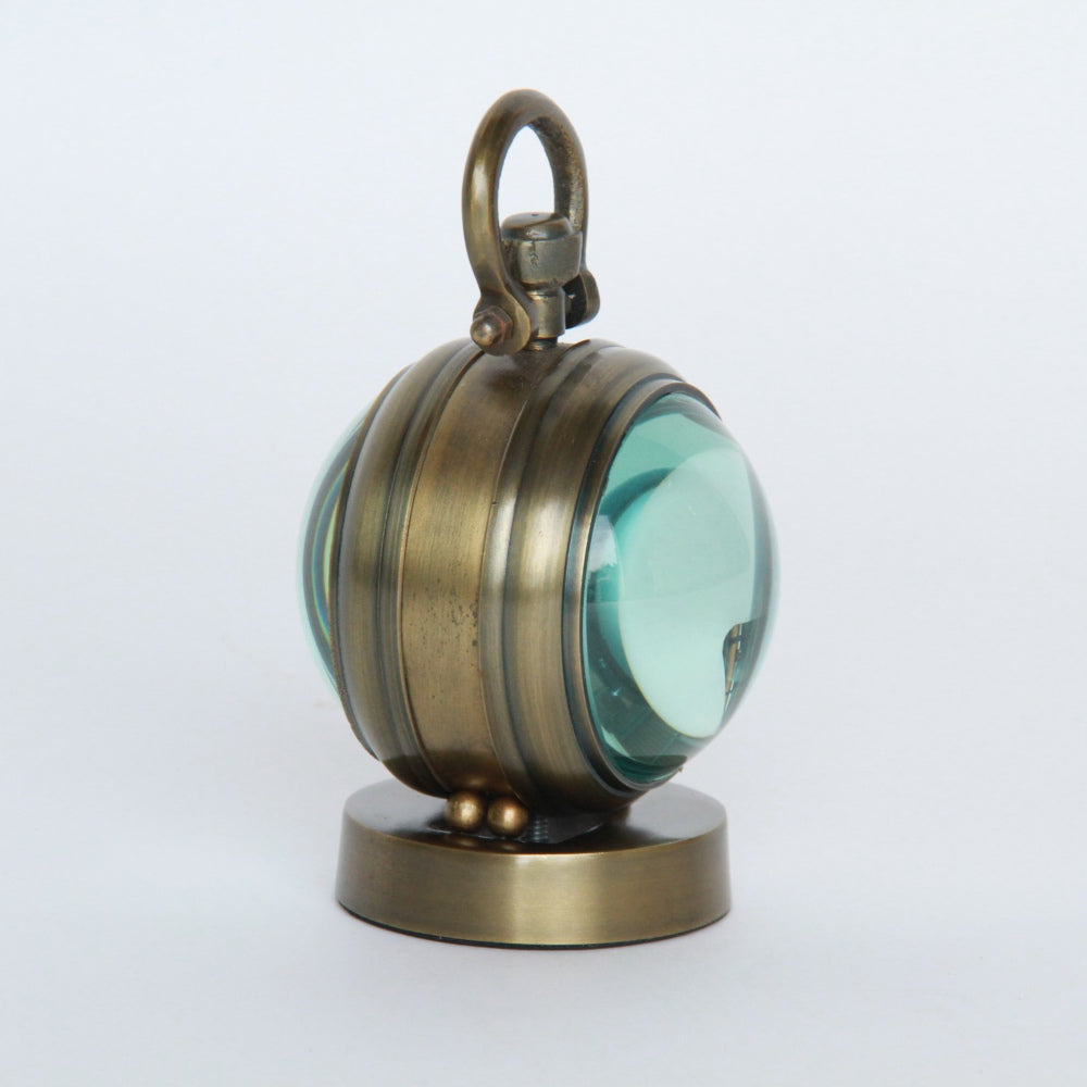 時計 球型置時計 レンズ時計 置時計 インテリア時計 真鍮製時計 インテリア雑貨 テーブルクロック アンティーク風置時計 真鍮雑貨 310003