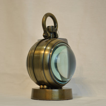 時計 球型置時計 レンズ時計 置時計 インテリア時計 真鍮製時計 インテリア雑貨 テーブルクロック アンティーク風置時計 真鍮雑貨 310003