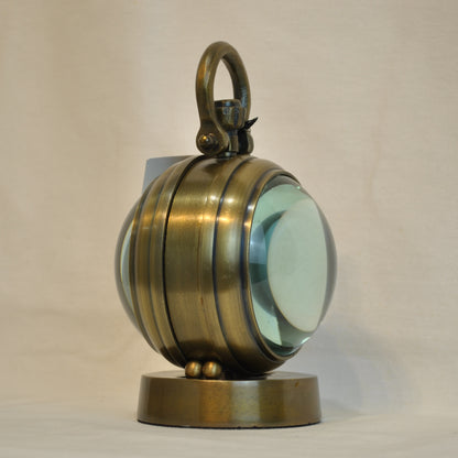 時計 球型置時計 レンズ時計 置時計 インテリア時計 真鍮製時計 インテリア雑貨 テーブルクロック アンティーク風置時計 真鍮雑貨 310003