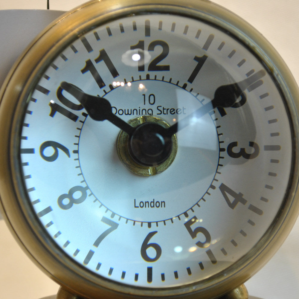 時計 球型置時計 レンズ時計 置時計 インテリア時計 真鍮製時計 インテリア雑貨 テーブルクロック アンティーク風置時計 真鍮雑貨 310003