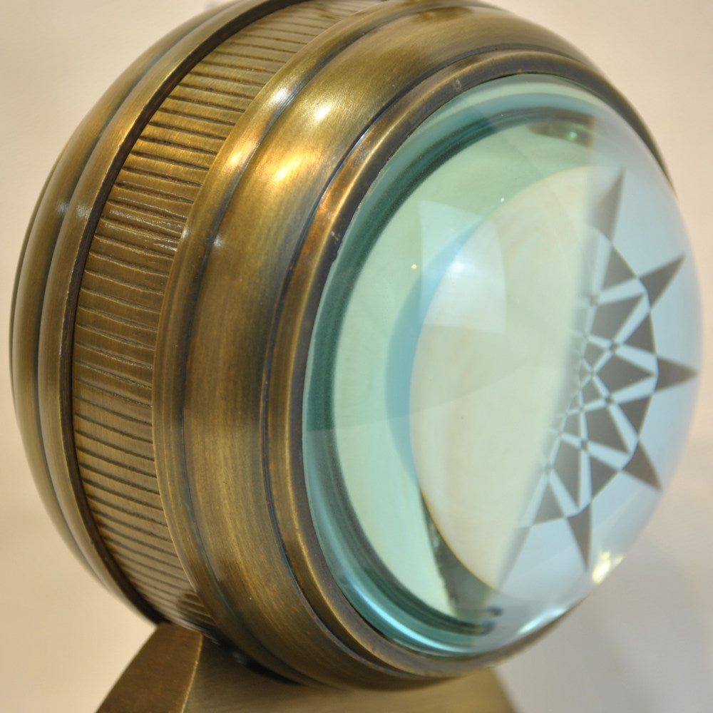 時計 球型置時計 レンズ時計 置時計 インテリア時計 真鍮製時計 インテリア雑貨 テーブルクロック アンティーク風置時計 真鍮雑貨 310003