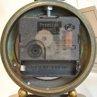 時計 球型置時計 レンズ時計 置時計 インテリア時計 真鍮製時計 インテリア雑貨 テーブルクロック アンティーク風置時計 真鍮雑貨 310003