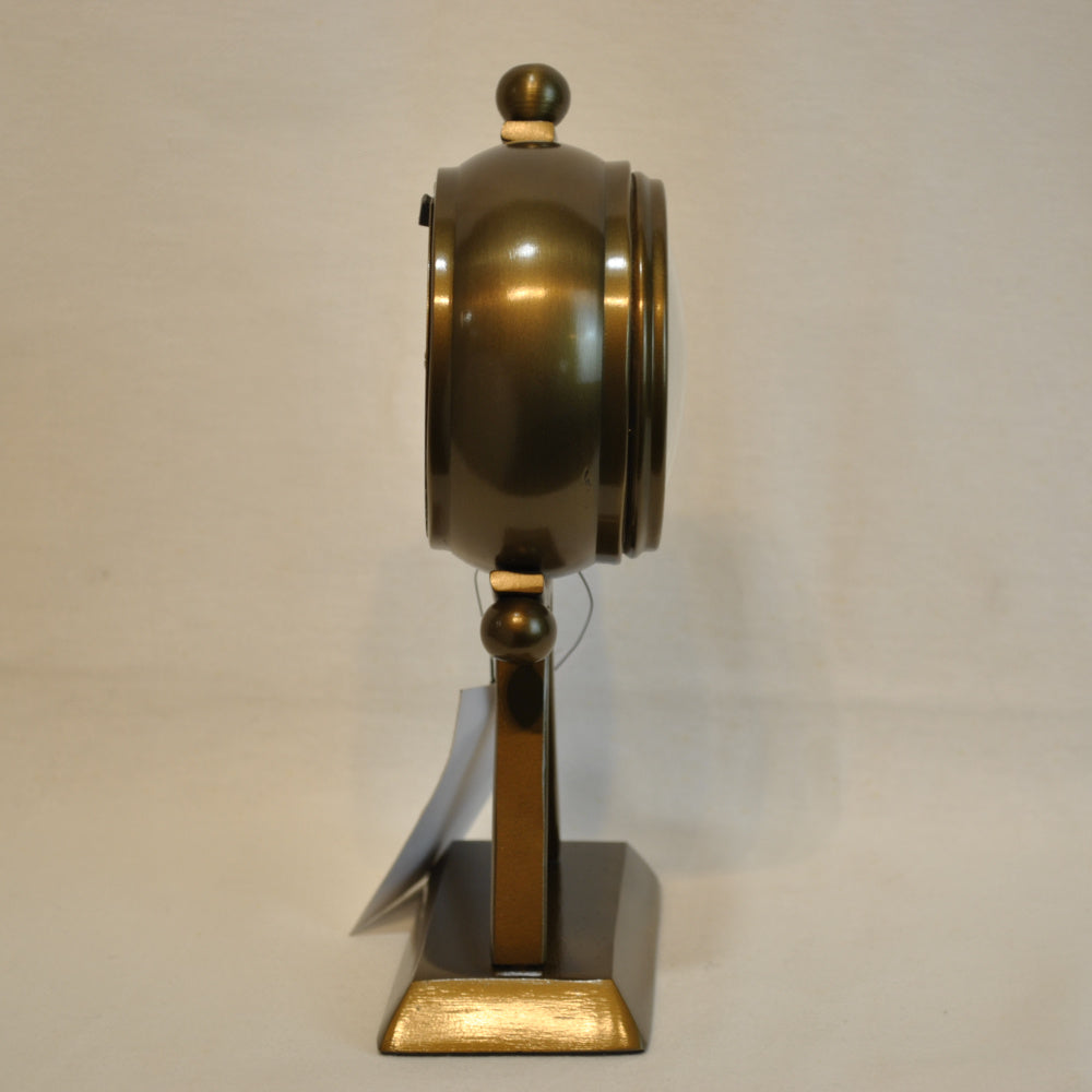 時計 地球儀型 置時計 地球儀型置時計 地球儀型時計 インテリア時計 真鍮製時計 インテリア雑貨 テーブルクロック アンティーク風置時計 真鍮雑貨 310004