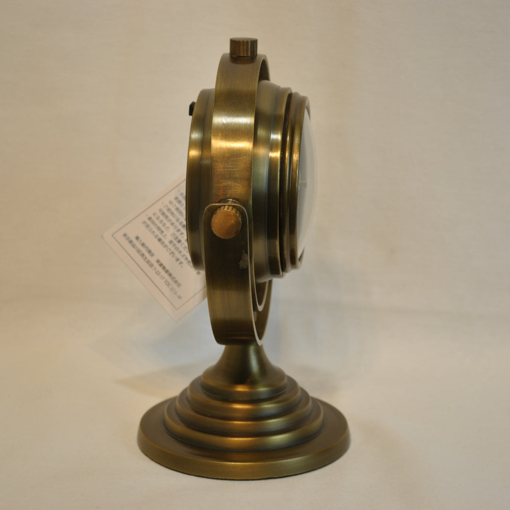 時計 天球儀型 置時計 天球儀型置時計 天球儀型時計 インテリア時計 真鍮製時計 インテリア雑貨 テーブルクロック アンティーク風置時計 真鍮雑貨 310005