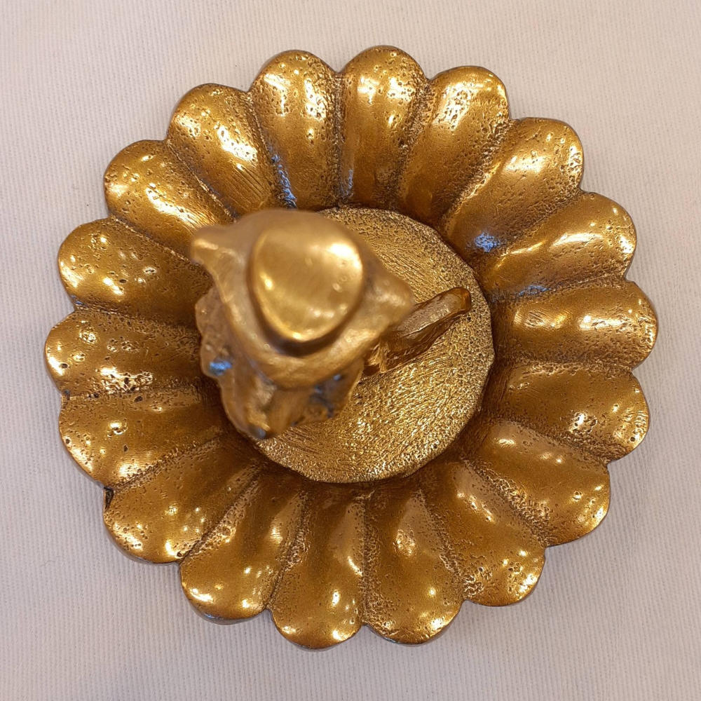 プレート アクセサリートレイ ブレスレッドホルダー 狐オブジェ 狐男爵 キタキツネ 置物 オーナメント アニマルトレイ アルミニウム製トレイ 小物入れ アンティーク風トレイ 雑貨 325051