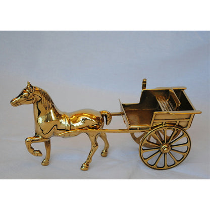 馬車型 タバコホルダー シュガレットホルダー 煙草盆 馬 馬車置物 オブジェ オーナメント 真鍮 ブラス イタリア製 アンティーク調 雑貨 STILARS スティラーズ 388215