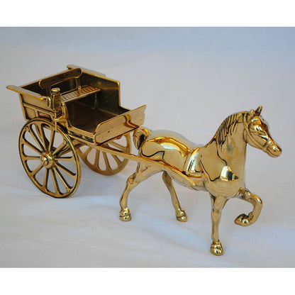 馬車型 タバコホルダー シュガレットホルダー 煙草盆 馬 馬車置物 オブジェ オーナメント 真鍮 ブラス イタリア製 アンティーク調 雑貨 STILARS スティラーズ 388215