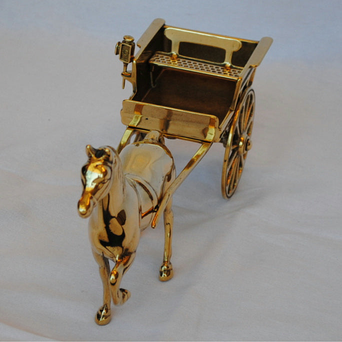 馬車型 タバコホルダー シュガレットホルダー 煙草盆 馬 馬車置物 オブジェ オーナメント 真鍮 ブラス イタリア製 アンティーク調 雑貨 STILARS スティラーズ 388215