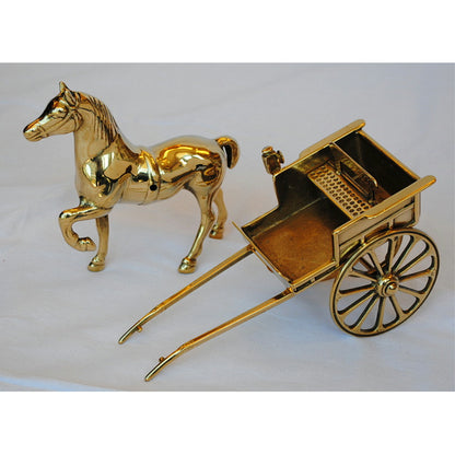 馬車型 タバコホルダー シュガレットホルダー 煙草盆 馬 馬車置物 オブジェ オーナメント 真鍮 ブラス イタリア製 アンティーク調 雑貨 STILARS スティラーズ 388215