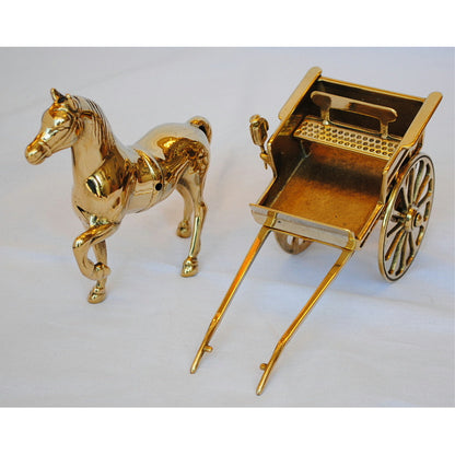 馬車型 タバコホルダー シュガレットホルダー 煙草盆 馬 馬車置物 オブジェ オーナメント 真鍮 ブラス イタリア製 アンティーク調 雑貨 STILARS スティラーズ 388215