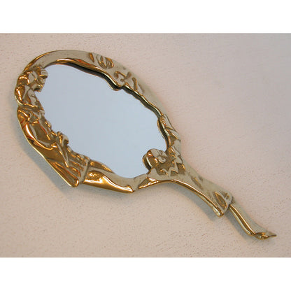 ハンドミラー 手鏡 鏡 ミラー オーバル 真鍮 ブラス イタリア製 アンティーク調 雑貨 お姫様 女優 STILARS スティラーズ 388276