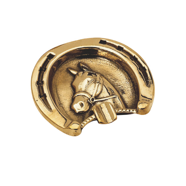 灰皿 蹄鉄型灰皿 トレイ シュートレイ 馬オブジェ 馬 STILARS スティラーズ 真鍮 ブラス イタリア製 アンティーク調 雑貨 388277