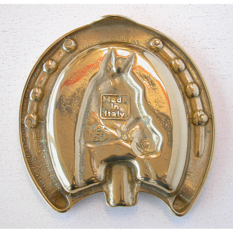 灰皿 蹄鉄型灰皿 トレイ シュートレイ 馬オブジェ 馬 STILARS スティラーズ 真鍮 ブラス イタリア製 アンティーク調 雑貨 388277