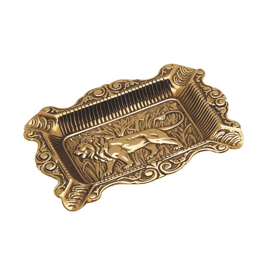 灰皿 シュートレイ シュートレー ライオン 獅子 STILARS スティラーズ 真鍮 ブラス イタリア製 アンティーク調 雑貨 388279