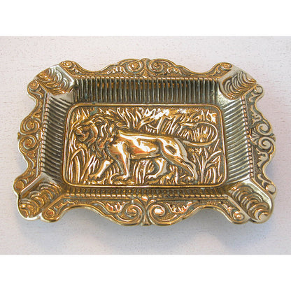 灰皿 シュートレイ シュートレー ライオン 獅子 STILARS スティラーズ 真鍮 ブラス イタリア製 アンティーク調 雑貨 388279