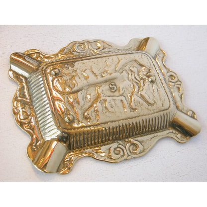 灰皿 シュートレイ シュートレー ライオン 獅子 STILARS スティラーズ 真鍮 ブラス イタリア製 アンティーク調 雑貨 388279