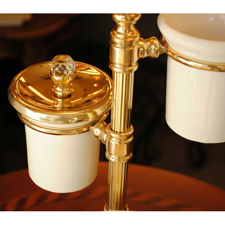 コスメツリー ソープデュッシュ イタリア製 おしゃれ 陶器 イタリアンクラシック 真鍮 ブラス製 かわいい サニタリー 洗面 インテリア雑貨 置物 388311