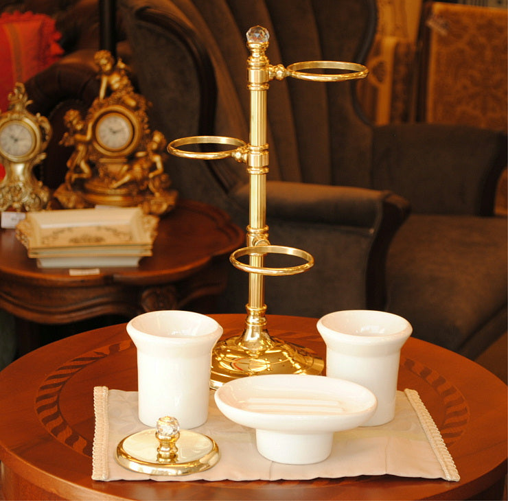 コスメツリー ソープデュッシュ イタリア製 おしゃれ 陶器 イタリアンクラシック 真鍮 ブラス製 かわいい サニタリー 洗面 インテリア雑貨 置物 388311