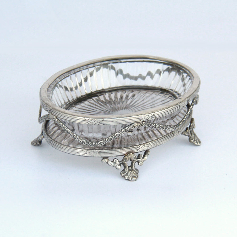 トレイ 切子ガラストレイ グラストレイ 真鍮製トレイ ガラストレイ 小物入れ アンティーク風ガラス器 真鍮雑貨 7347040