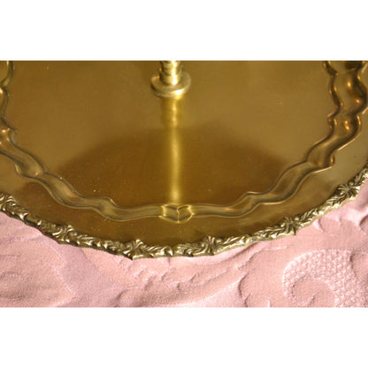 アフタヌーンティースタンド 真鍮雑貨 ケーキスタンド 真鍮製プレート 2段プレート 真鍮 2段トレー ディスプレイプレート クラシック アンティーク風 7347060