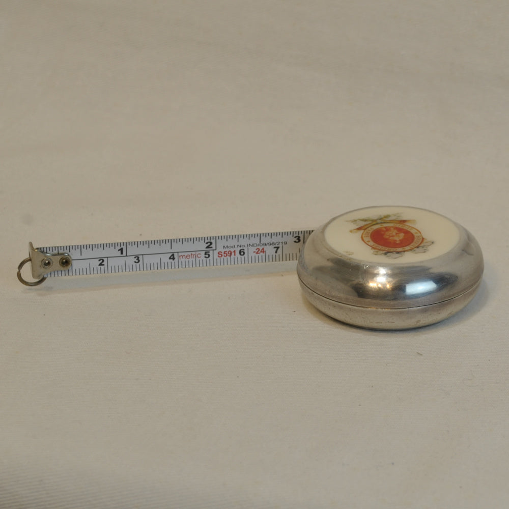 メジャー 巻き尺 七宝焼き 真鍮製 雑貨 計測器 物差し アンティーク風メジャー 真鍮雑貨 7347096