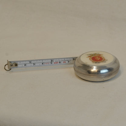 メジャー 巻き尺 七宝焼き 真鍮製 雑貨 計測器 物差し アンティーク風メジャー 真鍮雑貨 7347096