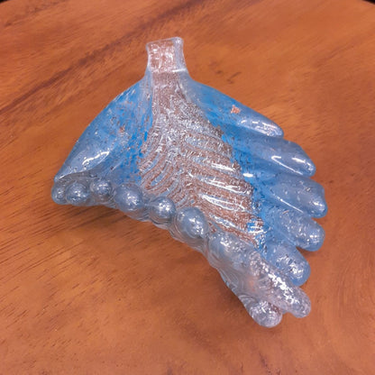 葉っぱトレイ リーフプレート リーフ置物 オブジェ グラスアート ガラス グラスリーフ インテリア 雑貨 ガラスのオブジェ リーフ 7688015