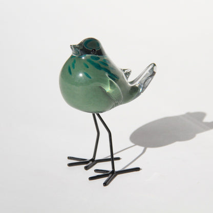 鳥 置物 オブジェ ガラス グラスオブジェ バードグラス かわいい インテリア 雑貨 ガラスのオブジェ ガラスバード 7688018