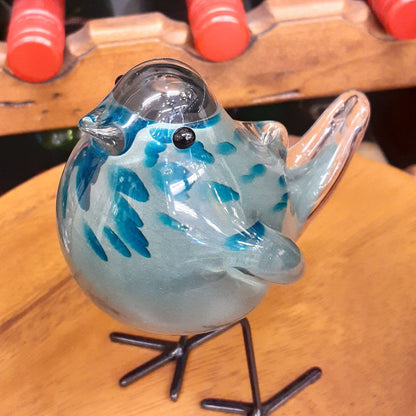 鳥 置物 オブジェ ガラス グラスオブジェ バードグラス かわいい インテリア 雑貨 ガラスのオブジェ ガラスバード 7688018