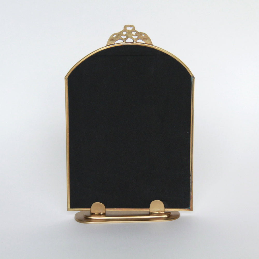 鏡 ミラー スタンドミラー 卓上鏡 真鍮製鏡 雑貨 ドレッサーミラー インテリア雑貨 アンティーク風ミラー 真鍮雑貨 7847016