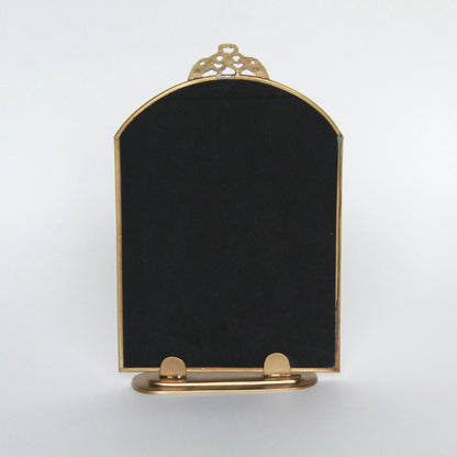 鏡 ミラー スタンドミラー 卓上鏡 真鍮製鏡 雑貨 ドレッサーミラー インテリア雑貨 アンティーク風ミラー 真鍮雑貨 7847016