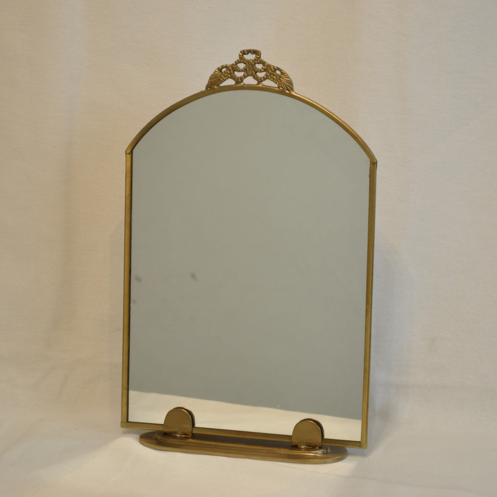 鏡 ミラー スタンドミラー 卓上鏡 真鍮製鏡 雑貨 ドレッサーミラー インテリア雑貨 アンティーク風ミラー 真鍮雑貨 7847016