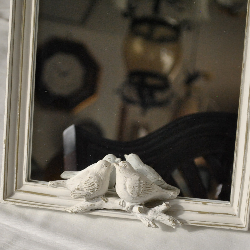 スタンドミラー 卓上ミラー ミラー 置き鏡 オシャレ アンティーク風 クラシック フレンチ ホワイト エレガント 姫家具 かわいい 883022WH