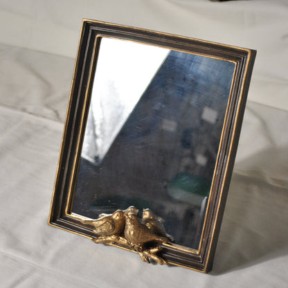 スタンドミラー 卓上ミラー ミラー 置き鏡 オシャレ アンティーク風 クラシック フレンチ ゴールド エレガント 姫家具 かわいい 883023GD