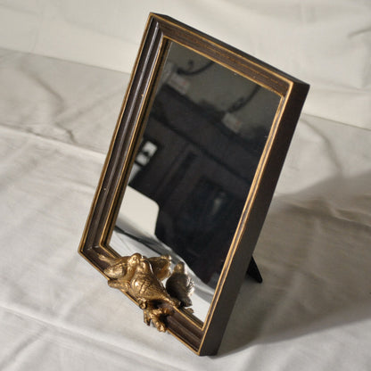 スタンドミラー 卓上ミラー ミラー 置き鏡 オシャレ アンティーク風 クラシック フレンチ ゴールド エレガント 姫家具 かわいい 883023GD